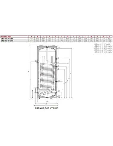 Nepriamovýhrevný zásobník OKC 500 NTR/HP