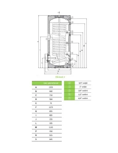 Nepriamovýhrevný zásobník OKC 200 NTR/HP