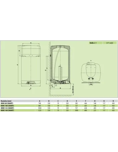 Ohrievač vody OKHE 125-SMART