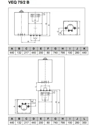 Zásobník teplej vody Protherm VEQ 75/2 B