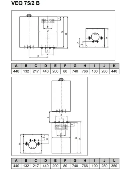 Zásobník teplej vody Protherm VEQ 75/2 B