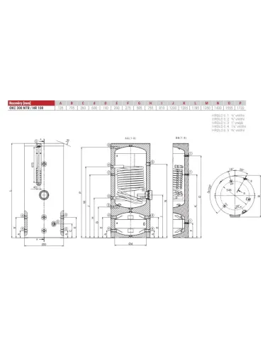 Nepriamovýhrevný zásobník OKC 300 NTR/HR 100